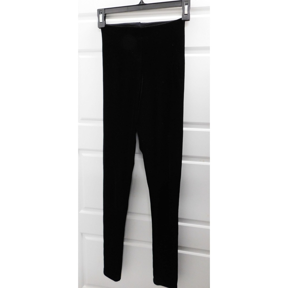 New Commando Black Velvet Stretch Leggings sz S